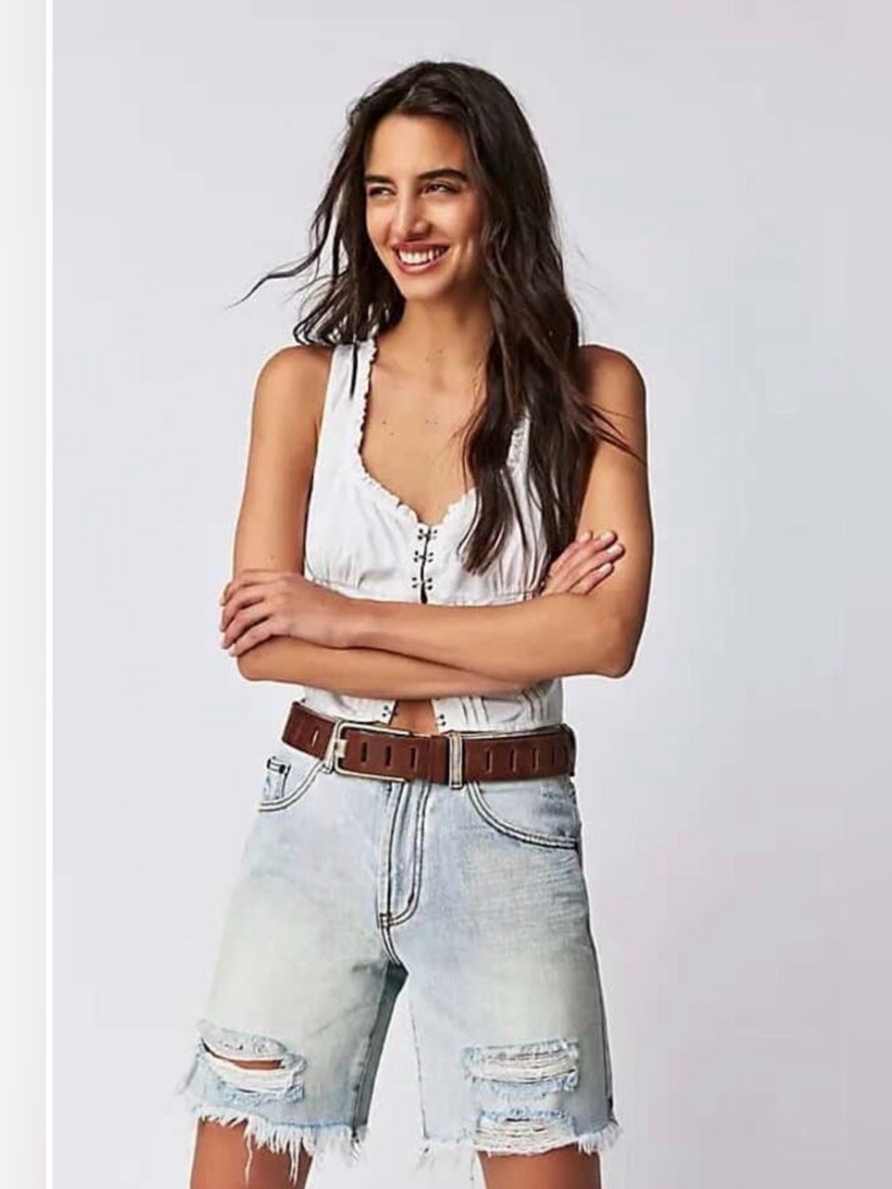 NWT One Teaspoon Free People Jackson Shorts Size 24 Distressed